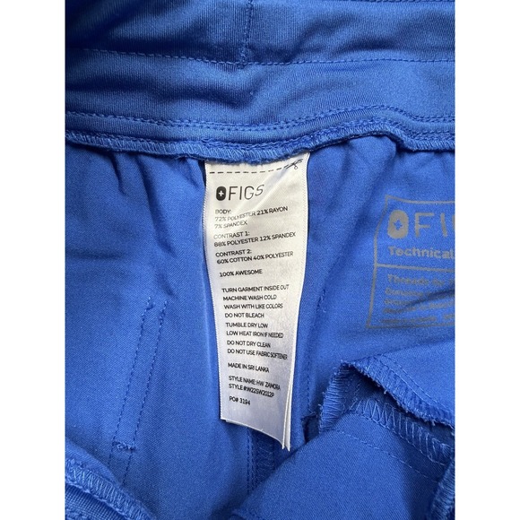 FIGS Scrub Set Womens XS Blue Zamora Joggers & Top Technical Collection - Picture 8 of 12